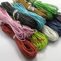 10 Strands Mixed Color Waxed Cotton Beading Cord 1.5mm Macrame Jewelry String X10Meters