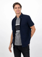 เสื้อเชิ้ตผู้ชาย 2106 INT SS CF BTD PC DYE OXFORD W EAGLE สี 410 NAVY