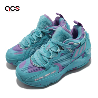 adidas 籃球鞋 Dame 7 Extply 聯名 運動 童鞋 愛迪達 怪獸電力公司 毛怪 避震 中童 藍 紫 S28977