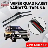 Wiper Quad Blade Mobil Daihatsu Taruna Model Framelees 4 Karet Anti Baret 1 Set Kanan dan Kiri