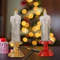 Useful LED Glowing Candle Light Durable Sequin Candle Light LED Battery Operated Candles for Party