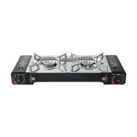 Portable Gas Stove Strong And Durable Double Stove Cooktop Multiple Protection Small Gas Range Suitable For Outdoor Home