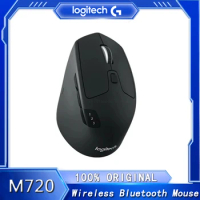 Logitech M720 Triathlon Multi-Device Wireless Mouse Bluetooth USB Unifying Receiver 1000 DPI 8 Buttons For Laptop PC Mac iPadOS