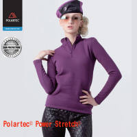 JORDON 橋登 半開襟上衣 POLARTEC Power Stretch PRO(782 紫色)