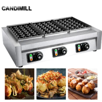 3 Plates Commercial Electric Takoyaki Maker Grill Octopus Ball Baking Machine Professional Cooking Equipment
