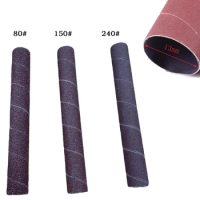 1PC 4.5inch Sanding Drum Sleeves 80/150/240 Grit Mixed Vibrating Spindle Sander Sleeves Polishing Abrasives Tools