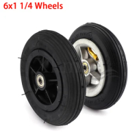 6x1 1/4 Wheels 150mm 6 Inch Pneumatic Tire Inner Tube With 4 Inch Aluminum Rims For Gas Electric Scooters E-bike A-folding Bike
