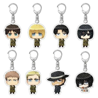 Móc khóa Attack on Titan Erwin Hange LEvi Eren Army Mikasa Jean Sasha 5 Phụ kiện trang trí túi xách 