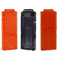 3colors 12 Reload Clip Magazines Round Darts Replacement Plastic Magazines Toy Gun Soft Bullet Clip For Nerf gun toys