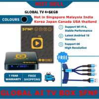 2023 Global Ai 5FNF 4GB64GB tv box voice control hot in Singapore Malaysia Korea Japan HK TW USA CA pk Evpad 6P tv box 2023