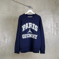 Givenchy Sweater GIVENCHY EIFFEL PARIS BLOCKED WHITE NAVY SWEATSHIRT 100% ORIGINAL