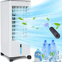 Portable Air Conditioner 3-IN-1 Evaporative Air Cooler, Adjustable Normal Sleep Cool Modes, 3 Speeds, 20Ft Remote Control &amp; Foo
