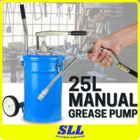 25L Manual Grease Pump Hand Operated Grease Pump Drum Pam Minyak Gris