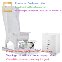 Custom Logo Pedicure Chair Supplier Of Acrylic Powder Pedicure Chair Seat Cover For UV Gel Throne Pedicure Chairs Set