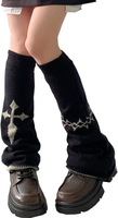 XEPST Lolita Leg Warmers Harajuku Leg Warmers Kawaii Leg Warmers Lolita Knit Leg Warmer Socks Gothic