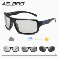 AIELBRO Sunglasses for Men Bike Glasses 2022 Photochromic Glasses Sports Lenses Men's Sunglasses Cycling Glasses Man