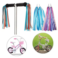 2PCS Children Bicycle Tricycle Handlebar Scooter Part Tassels Streamers Tassel Bike Decoration Kids Girl Boy Cycling Accessories