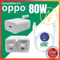 Compatible with OPPO VOOC Flash Charger (4A/20W, 33W, 80W), OPPO SuperVOOC charger, VOOC 3.0 adapter