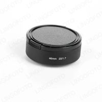 46mm Metal Hollow Lens Hood For Panasonic G1 GF1 GH1 20mm 20/1.7 With 55mm Cap