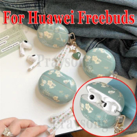 Painting Flowers Cover for Huawei Freebuds Pro 2+ Case Cute Cover for Freebuds 5i 4i Case for Freebuds 5 Funda Huawei Earbuds