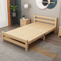 款折疊床實木款單人床成人午休床經濟型出租房簡易雙人床