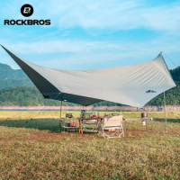 ROCKBROS 5x5.3m Polygonal Octagonal Canopy UPF 50+ Coating Tarp Waterproof Awning Camping Outdoor Family Shade Sun Shelter Shade