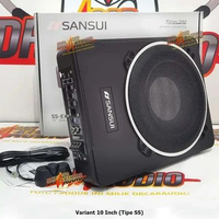 Sansui Subwoofer Kolong Aktif 10 Inch Under Seat Bass Mobil Built In Amplifier