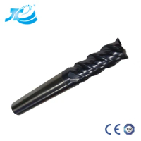 Free Test Carbide Cutter 2- 4 Flute Black HRC55 Square End Mill Tools Ball Noes End Mill