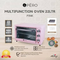 [Restock] Pero Multifunction Oven 22L / Oven Listrik Watt Rendah 1350Watt Rosegold