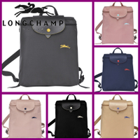 HOT★[ LONGCHAMP seller ] 100 original longchamp bag L1699 backpack 70th anniversary edition embroidery folding school bag long champ bags Student backpack