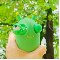 Creative Decompression Squishy Green Eye Popping Worm Squeeze Toy Stress Reliever Antistress Fidget Halloween Christmas Gifts
