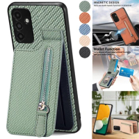 For Samsung A12 A22 A32 A52 A72 5G Zipper Wallet Leather Back Cover for Samsung Galaxy A52S Case A22S A 03 02 S A72 A12 A32 Case