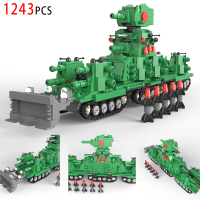 [Hot] In Stock Exclusive for Cross-Border World of Tanks KV-44 Military Building Blocks Model World 
