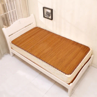 【BuyJM】台灣製天然竹雙人5x6呎寬版11mm專利貼合炭化竹蓆150x180公分(涼蓆/涼墊/麻將蓆)