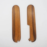 1 Pair Desert Ironwood Handle Scales for 91mm Victorinox Swiss Army Knife EDC Mod