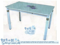 ╭☆雪之屋小舖☆╯T-271P12 8mm印花玻璃桌/造型桌/長桌/玻璃長桌/餐桌/休閒桌