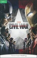 Pearson English Readers Level 3 (Pre-Intermediate): Marvel\'s Captain America: Civil War with MP3 Audio CD/1片  Hopkins 2017 Pearson
