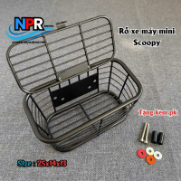 Rổ Lưới Mẫu Mini Cho Dòng Xe  Scoopy ( Tặng kèm full phụ kiện )