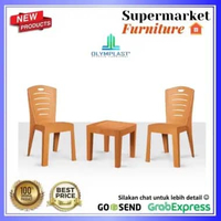 Set Kursi Teras Anyaman Olymplast 203 dan Meja Teras OCT OST 2 KURSI + 1 MEJA OCTR COKMUDA