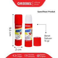 Greebel Glue Stick / Lem Putar 8 gr / 15 gr / 21 gr / Lem Kertas Stik / Lem Batang 21 gr