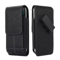 For ZTE nubia Z60 Ultra Z50S Z40S Pro Leather Magnetic Case Pouch For Blade V50S V40 V10 Vita Clip Flip Wallet Phone Waist Bag