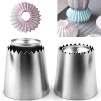 Spuit Romeo Stainless Steel 304 Cake Decorating Cookie Hollow Flower Nozzle