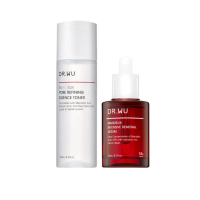 【DR.WU 達爾膚】緊緻柔膚煥顏組(杏仁酸化妝水150ML+杏仁酸精華18% 30ML)