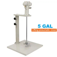 5 Gallon Pneumatic Agitator Stirrer Machine Paint Mixer 20Liter Dispersion Capacity Hand Manual Lift
