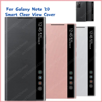 For Samsung Galaxy Note20 5G Smart Clear View Cover Clamshell Smart Sleep Case Protective Case