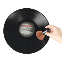Brushes and sweeps of vinyl records