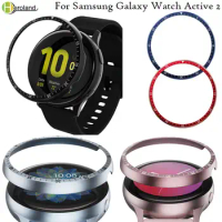 Bezel Ring Metal Cover Alloy Case For Samsung Galaxy Watch Active 2 40 /44mm SmartWatch Protective Shell Frame Anti Scratch