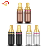 QYFANG Gold Plated Copper Earphone 1690TI Plug Audio Jack Wire Connector Metal Adapter Pin For IE400PRO IE500 HiFi Headphone
