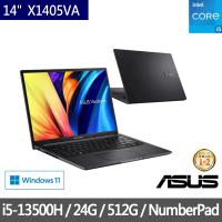 【ASUS 華碩】特仕版 14吋i5輕薄筆電(Vivobook X1405VA/i5-13500H/8G/512G SSD/Win11/+16G記憶體)