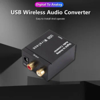 Optical Coaxial Toslink Digital to Analog Audio Decoder Stereo DAC Home Theater Coaxial Toslink Audio to RCA Audio USB